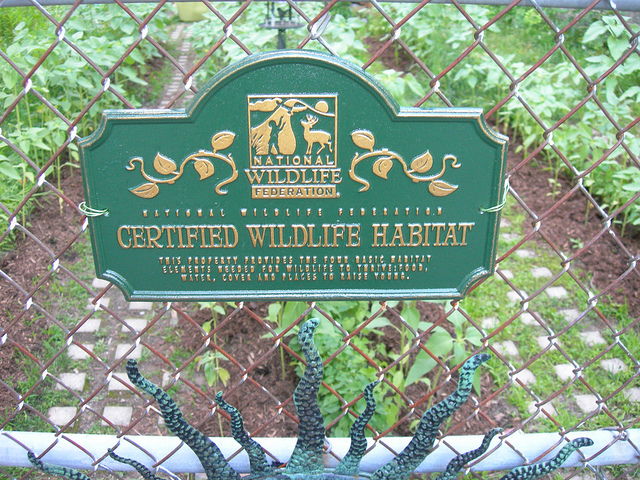 NWF Certified Wildlife Habitat Plaque